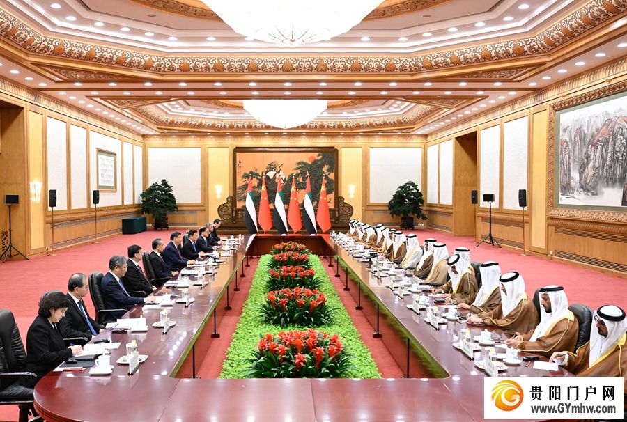 习近平同阿联酋总统穆罕默德会谈(图3) 习近平同阿联酋总统穆罕默德会谈(图3)